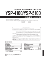Yamaha YSP-4100 - Service Manual 